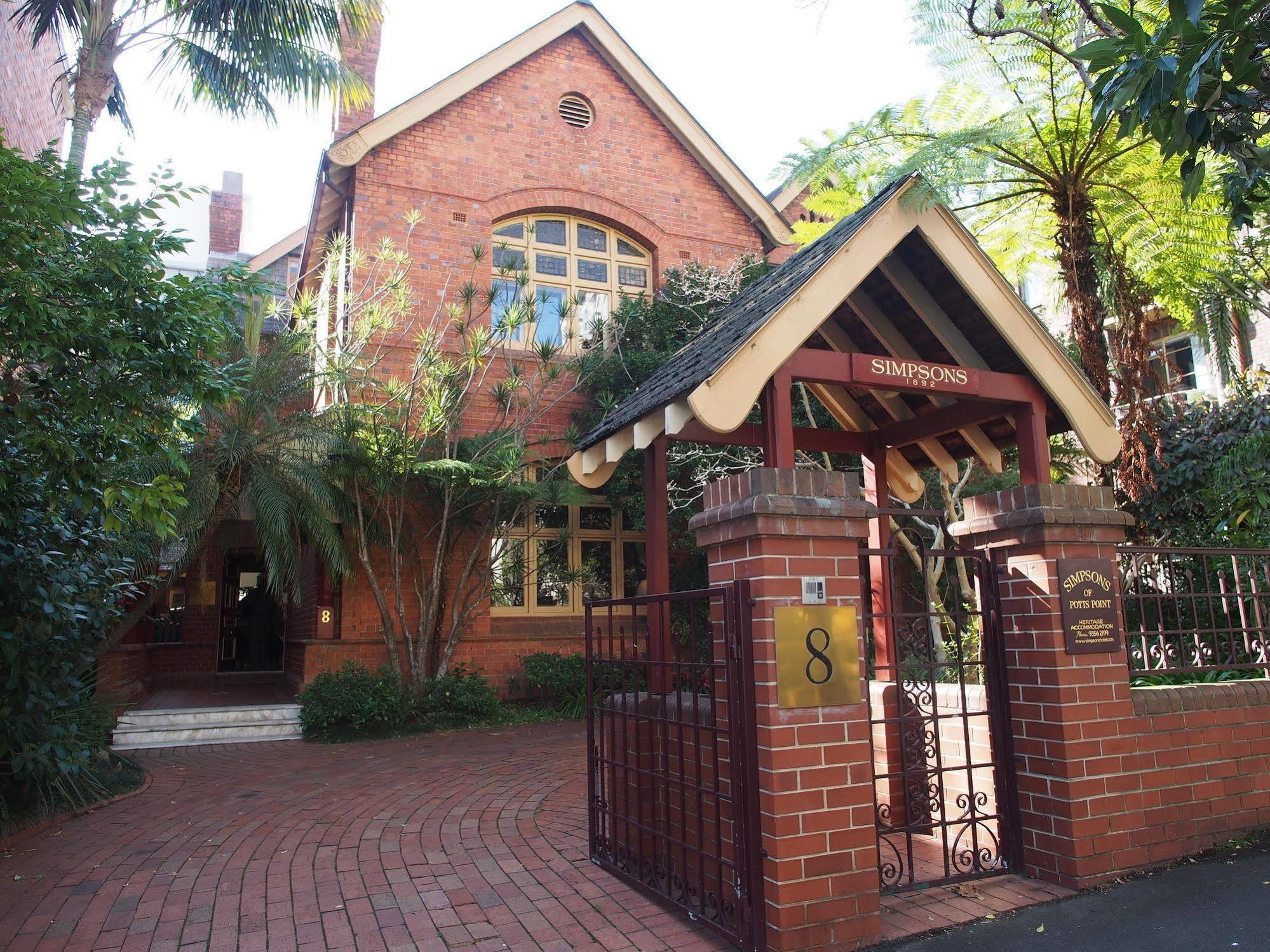 Simpsons Of Potts Point Hotell Sydney Exteriör bild